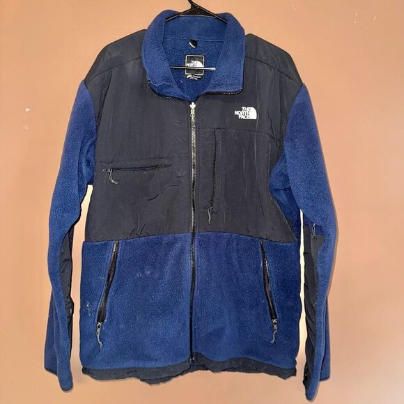 The North Face Men's Denali Fleece Jacket - Navy Black XL - Picture 5 of 9